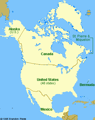 (North America Map graphic)