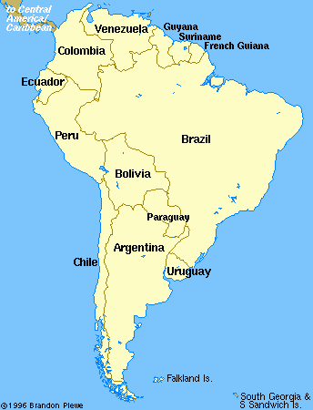 (South America Map graphic)